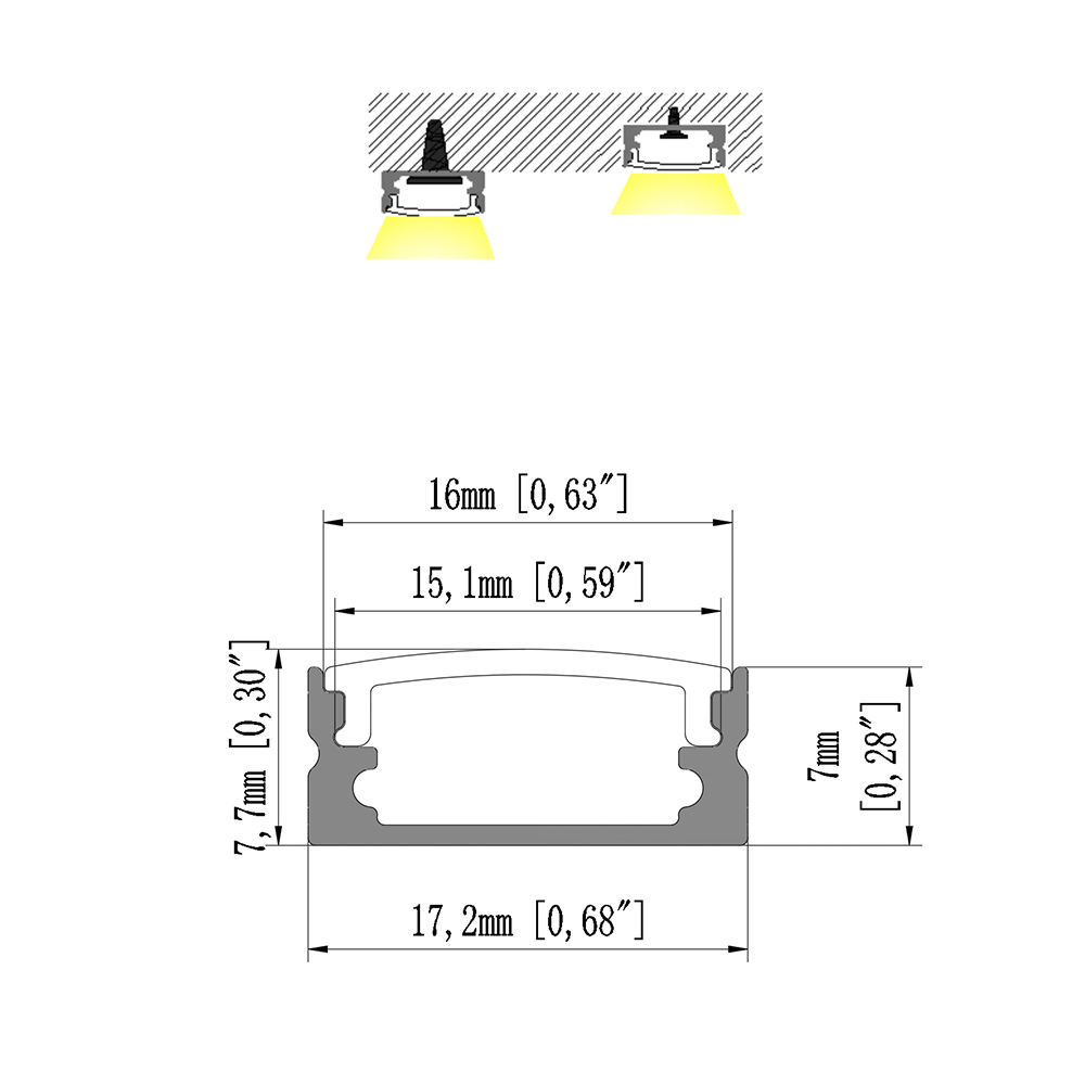 Factory Cheap Led Linear Lighting Fixture -
RS-LNS1708 – Ristar detail pictures