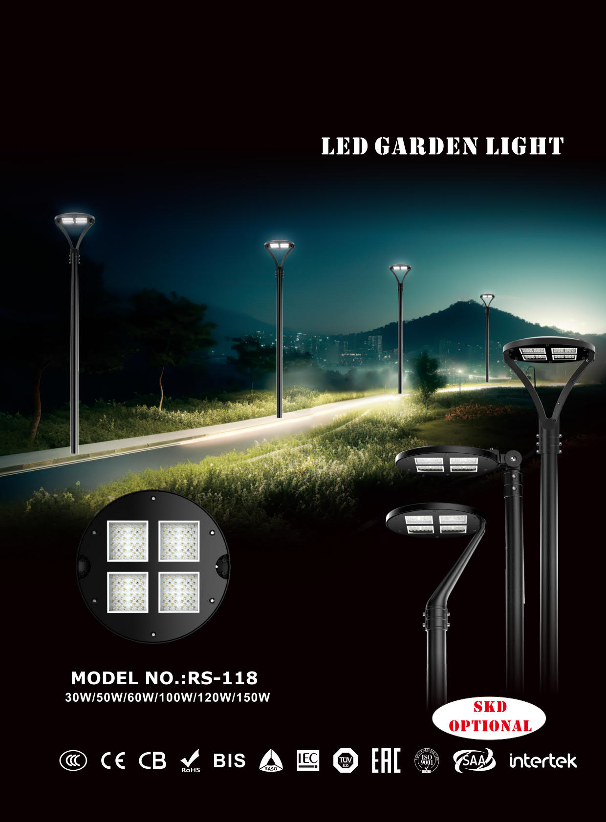 01 RS-118 LED GARDEN LIGHT