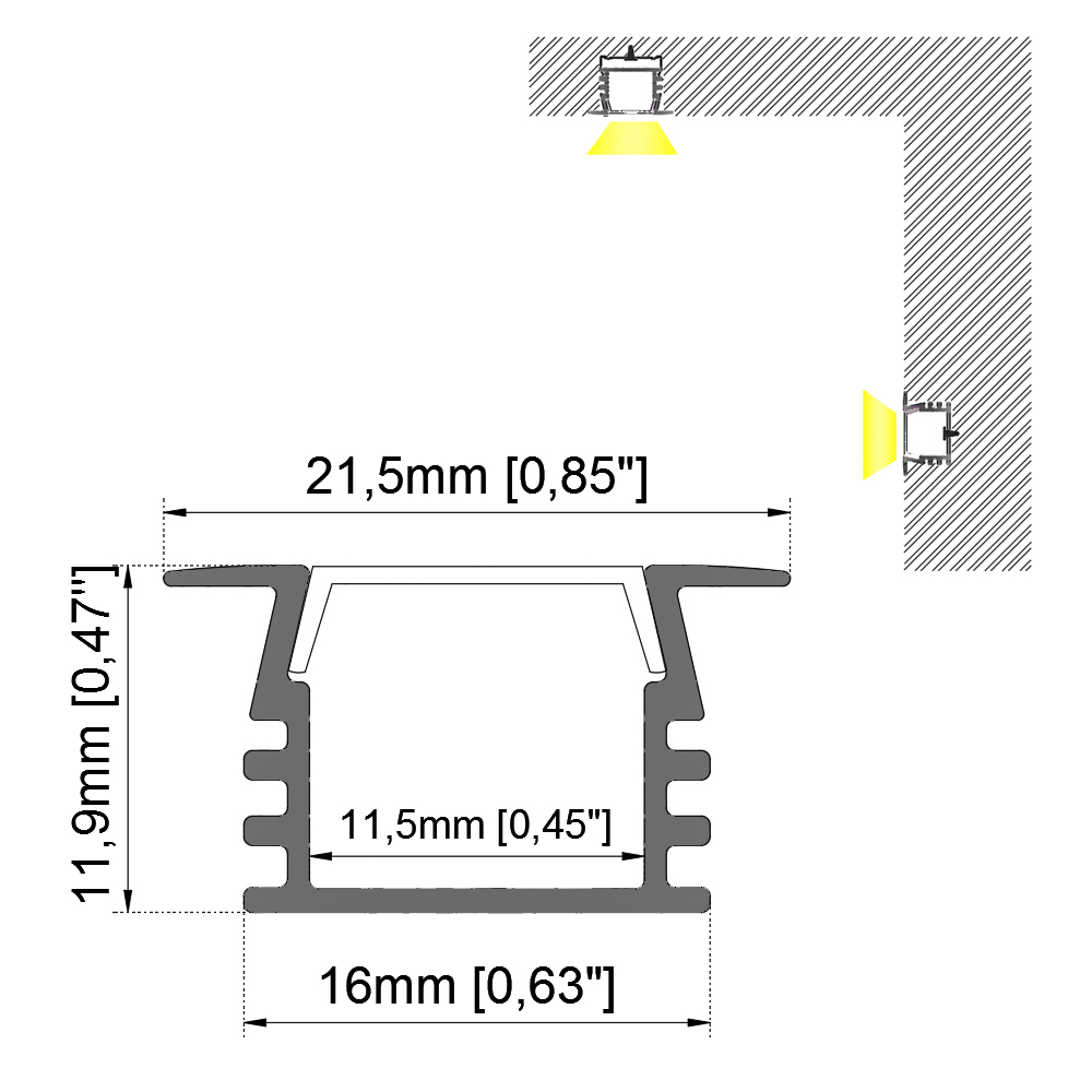 High Quality for Led Linear Fixture -
RS-LN1612A – Ristar detail pictures