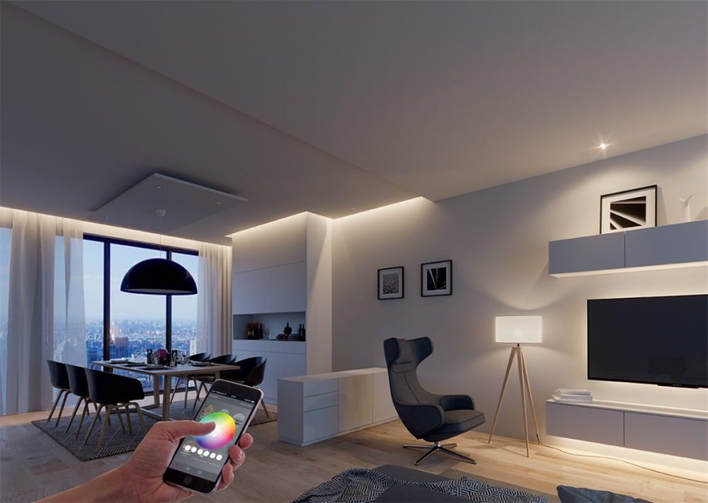 LED ligte en 'n slim huis